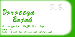 dorottya bajak business card