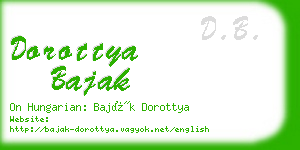 dorottya bajak business card